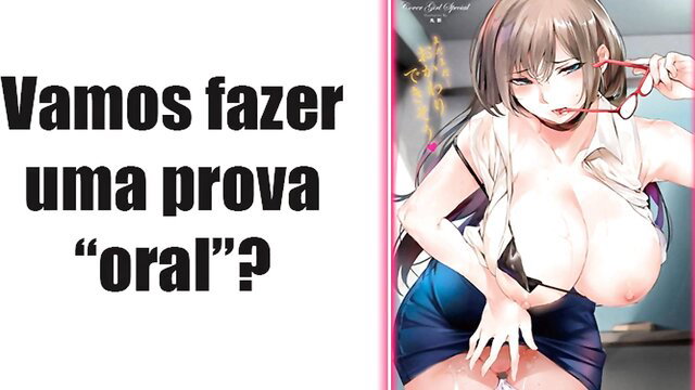 Lilimaiores busty teacher giving oral exam POV hentai style