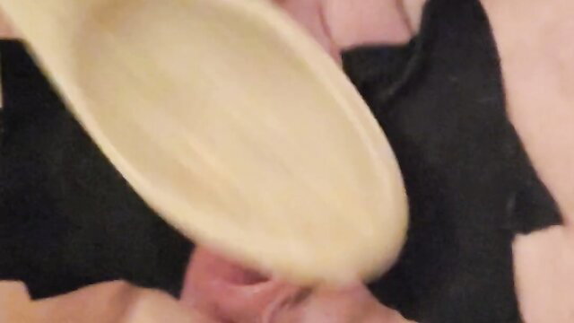 ClittyPitty tapes pussy open and spanks herself closeup