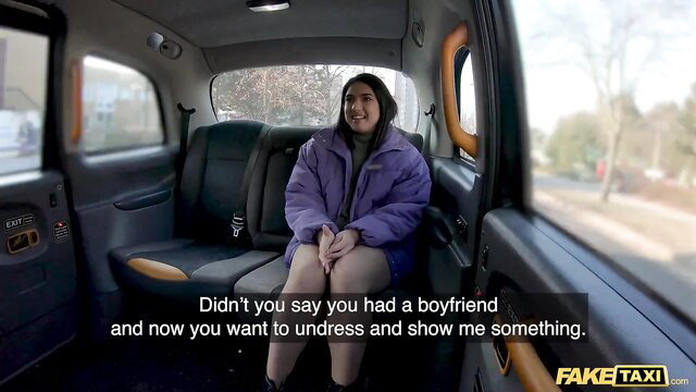 Fake Taxi brunette in taxi wants naked pics for boyfriend