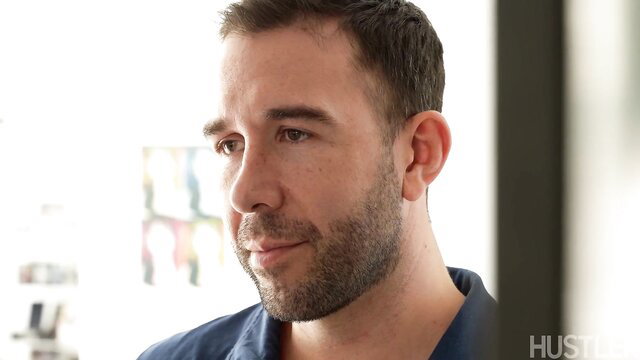 Sarah Taylor handsome bearded MILF in tight blue shirt, Stacked Milfs