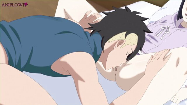 Hinata x Kawaki hentai: busty stepmom breastfeeds muscular stepson nude