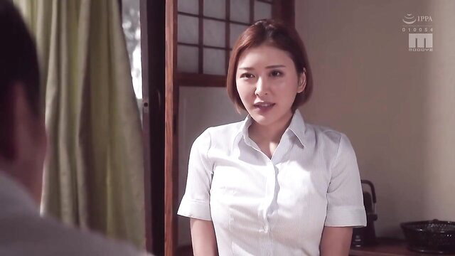 Mitsumi An in white short sleeve shirt, JAV stepdaughter scene