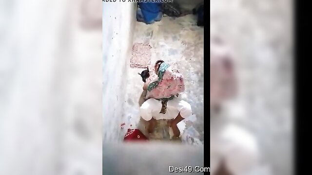 Horny Desi cheating wife hardcore sex with dewar on floor