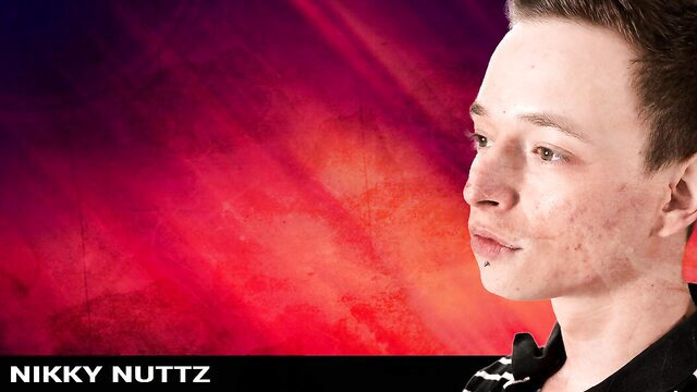 Miky Nutz profile pic, young pale twink in purple lighting