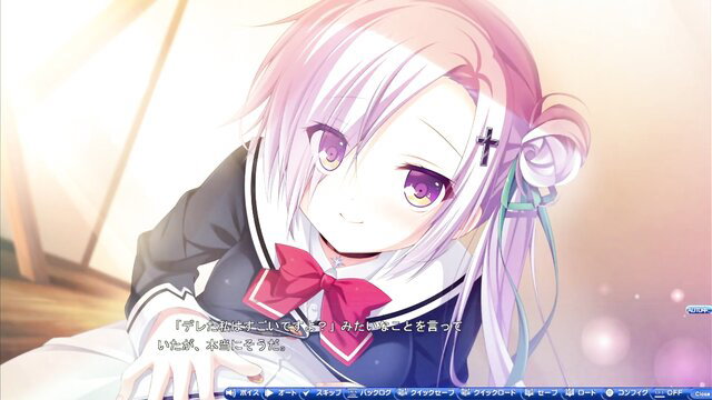 Shina Houshi cute pink-haired anime JAV schoolgirl smiling closeup