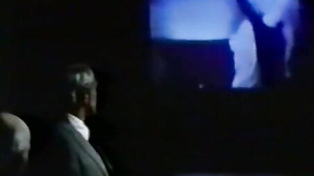 Randy The Electric Lady 1980 classic porn man in suit watching blue screen