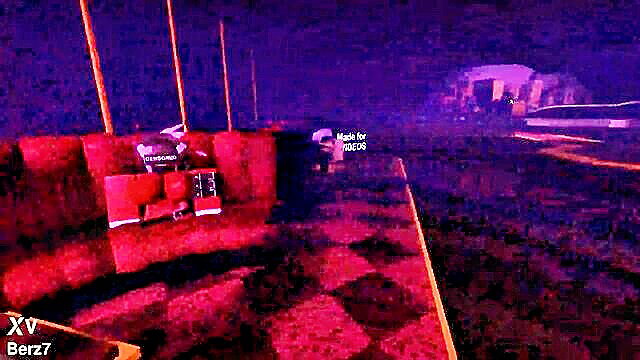 Verification video thumbnail with red couch in dim purple lit room