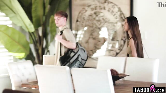 Alexia Anders tiny Asian teen sneaky sex at guy's place