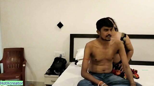 Bengali bhabhi massages hot topless guy in bed XXX preview