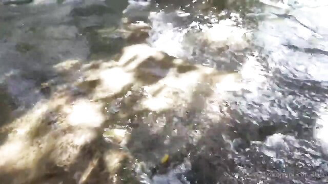 Nong Benz 1 Thai amateur wet outdoor stream tease