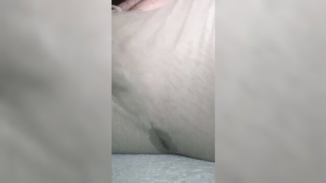 HD soaked FTM snatch squirting wet spot in pajama panties