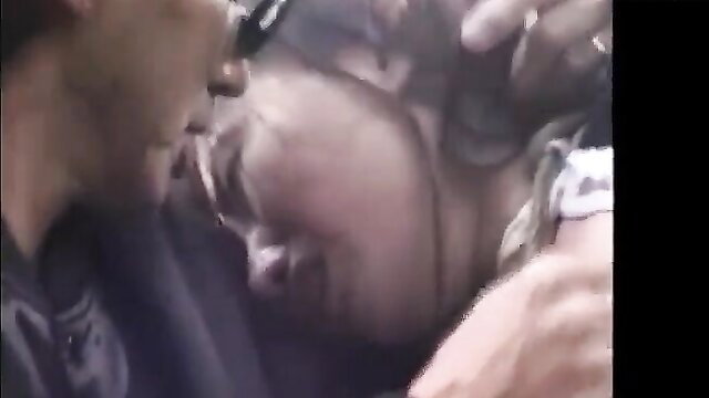 Hot Japanese sub girl tied up, tortured outdoors by man