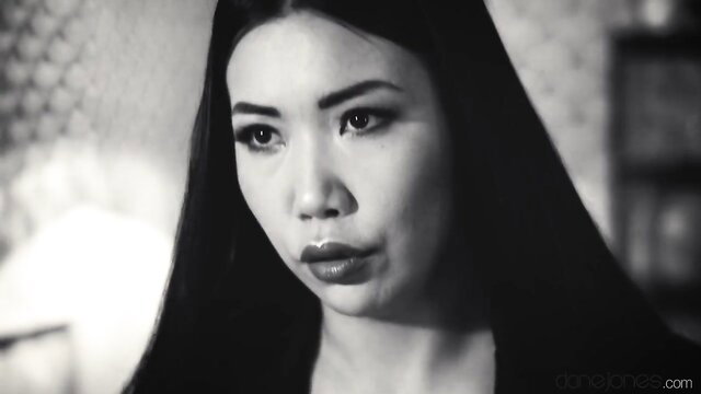 Alina Crystall seductive closeup in black lingerie adult video