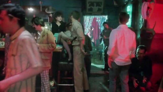 Shelley Long topless in crowded bar, Victoria Wells nude tits Losin' It 1982