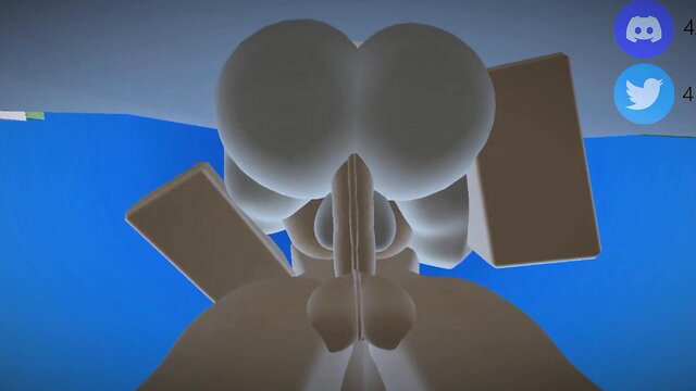 Nicole x Emily Part 2-3: Abstract white geometric nude figures POV closeup