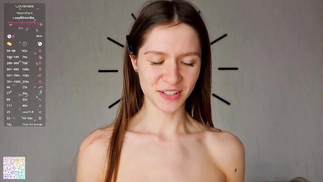 mayekollar topless webcam tease with long hair and nude shoulders