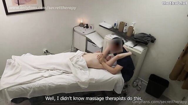Secret Therapy Anita nude massage turns sex on spa table