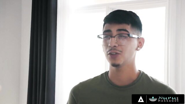 Andi Avalon Nuru Massage - Hot MILF with Big Tits Smiles Seductively