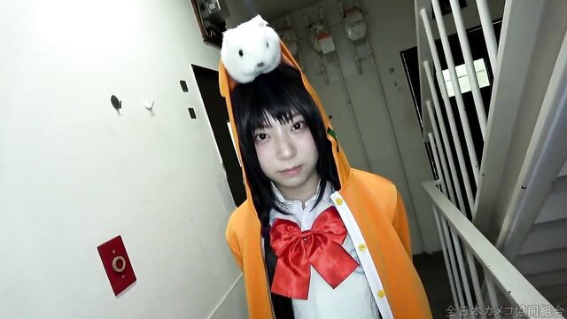 Cute Japanese 18yo in K-On cosplay bunny ears, Gachi 6P orgy thumbnail