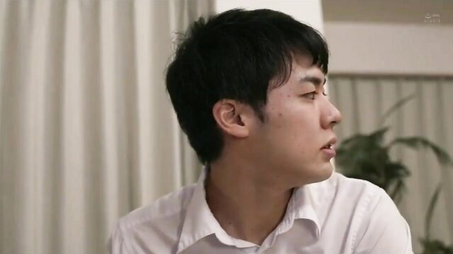 Handsome young Japanese man in white shirt, JAV friend's mom thumbnail