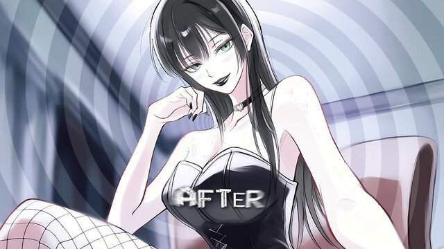 Hypnotic black-haired goth Hanna in lingerie controls you, femdom ASMR