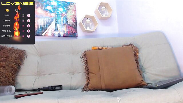 Hot athletic twink Robert Kingg flexing nude on couch gay solo