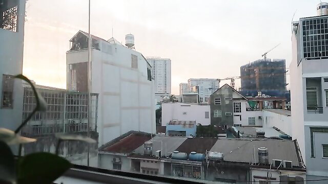 Muscular tattooed guy rails fit young man in doggy style anal sex, Faggot Romp Vlogs