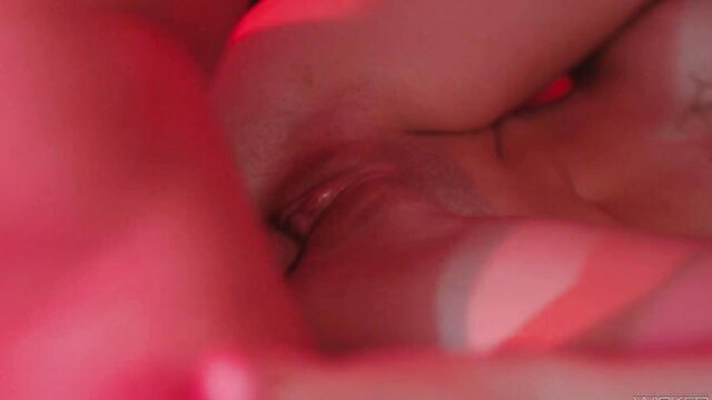 Closeup of Alexis Tae's wet pussy in steamy POV scene with Seth Gamble