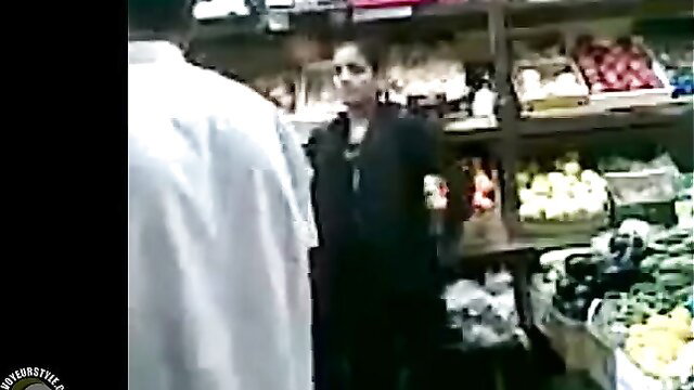 Grocer fucks Pakistani wife from behind in store aisle