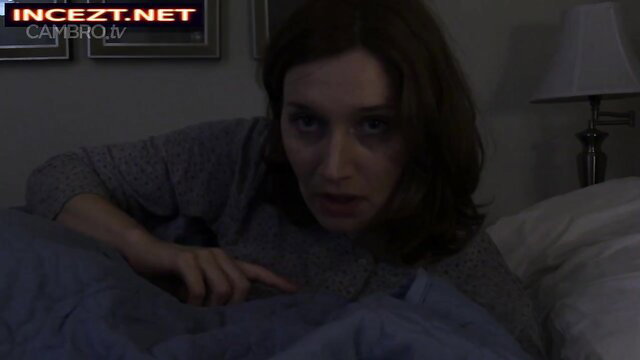 Bettie Bondage in bed, shocked expression, taboo wife roleplay