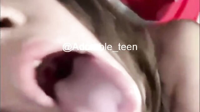 Italian teen big tits closeup mouth open explicit thumbnail