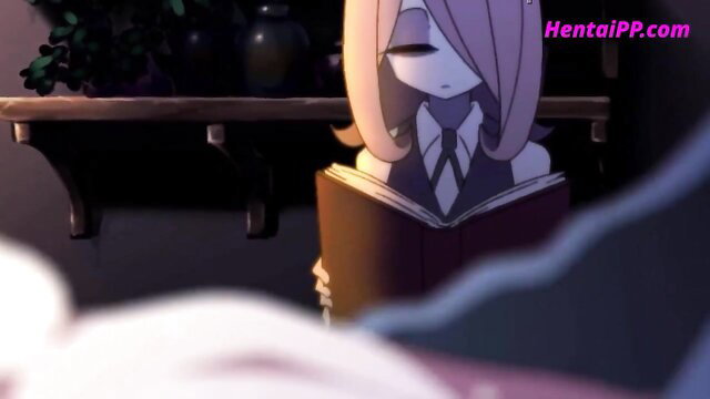 Anime girl in school uniform reading book fucked by monster hentai