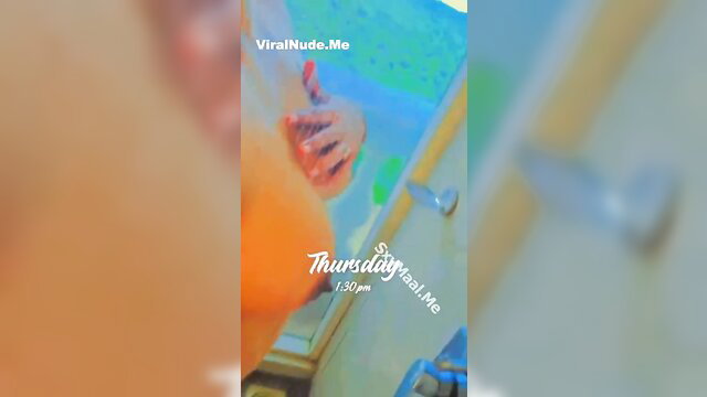 Preeti Puneet sexy shower tease in mirror, wet nude app content