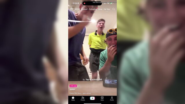 Wedgie prank on guys in shorts, atomic lift yank, group fun