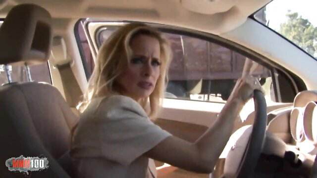 Payton Leigh shocked in car with CJ Wright interracial porn