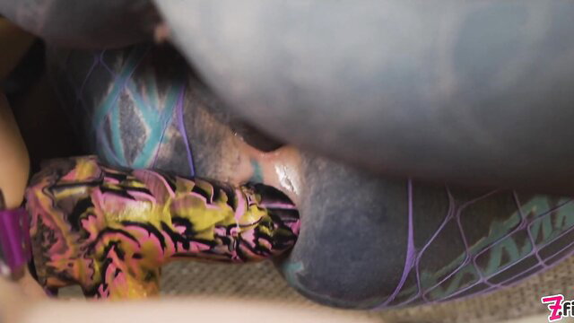 Anuskatzz fucked by Lily Lus & Miss Flora's strapons in pegging threesome