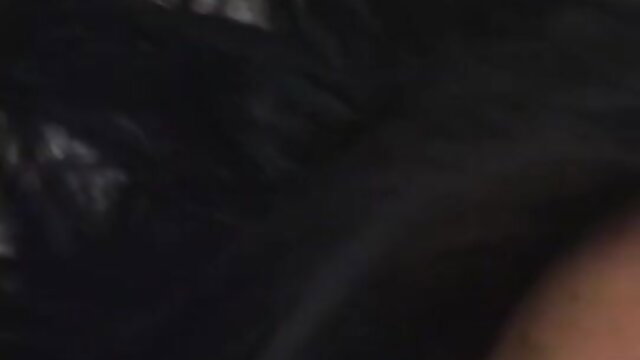 Blurry Thai girl with long black hair closeup face for white cock