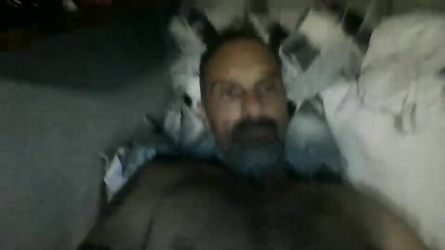 Ashleydoyle0311 hairy mature man lying nude in bed Chaturbate cam