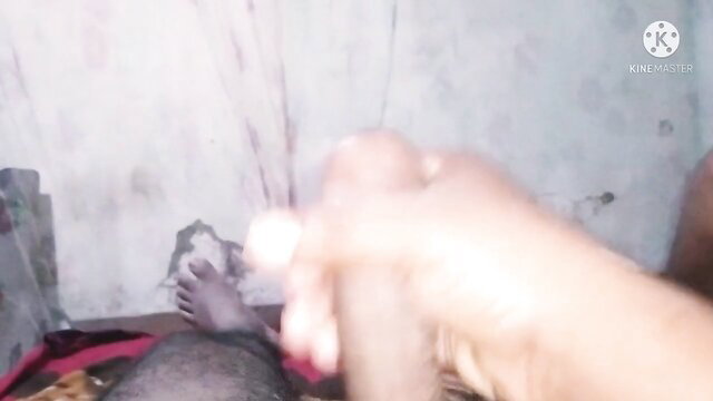 Ebony amateur chick humps thick black cock in POV closeup