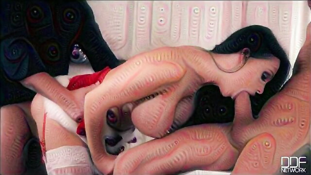 Aletta Ocean in wild threesome orgy on acid trip compilation