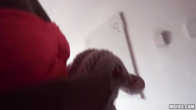 Isabella Christyn tanned honey in red Santa hat POV pickup tease