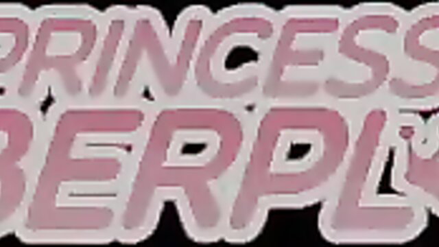 Princess cosplay redhead babe in erotic pink text thumbnail