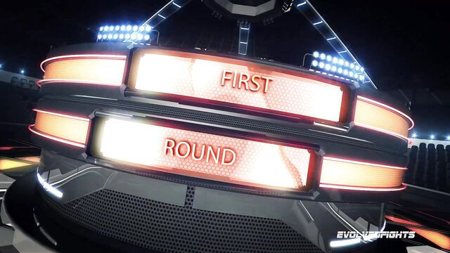 Evolved Fights First Round scoreboard in nude hump grappling