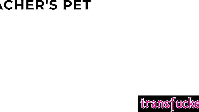 Teacher's Pet: Casey Calvert & Autumn Rain trans teacher fuck