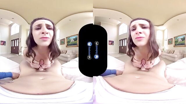 Ashley Adams VR closeup belly tits tease Malibu Candi