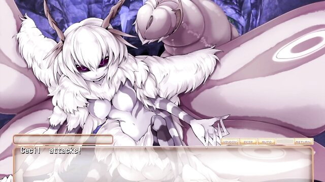 Monster Girl Quest Cecil vs Satania hentai battle attack scene