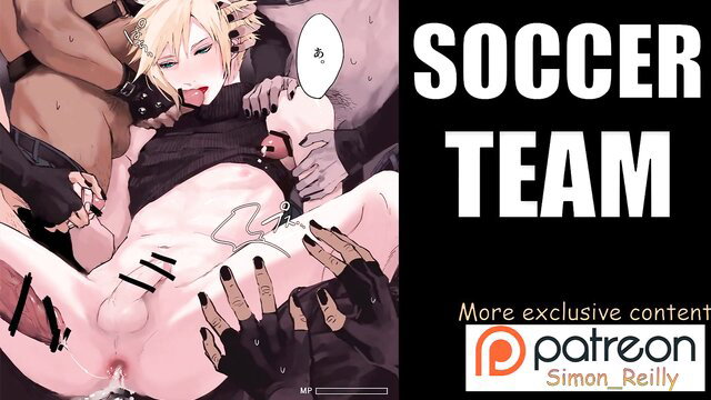 Blonde twink gangbanged by black soccer team yaoi hentai