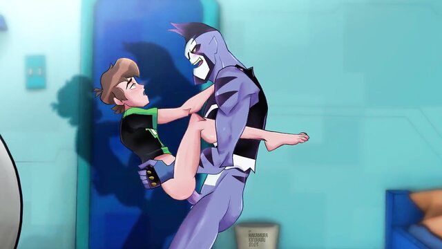 Rook as Fistrook lifts and fucks Ben Tennyson parody hentai