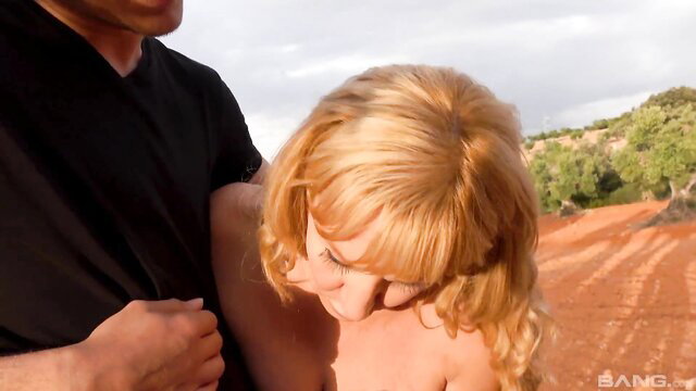 Victoria Vera and Valeria Fuentes topless outdoor embrace