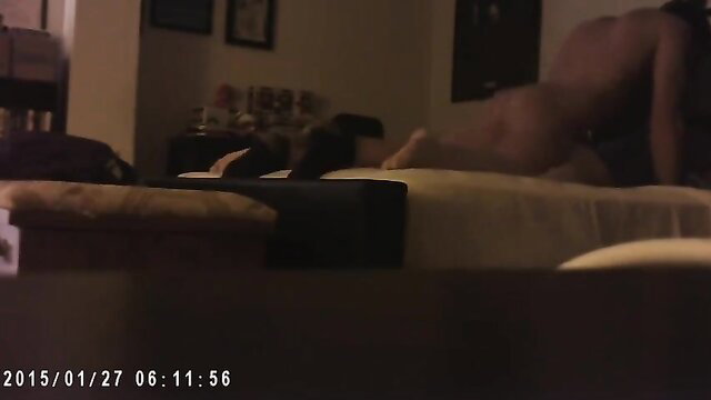 Nude Asian woman on bed in steamy amateur sex scene